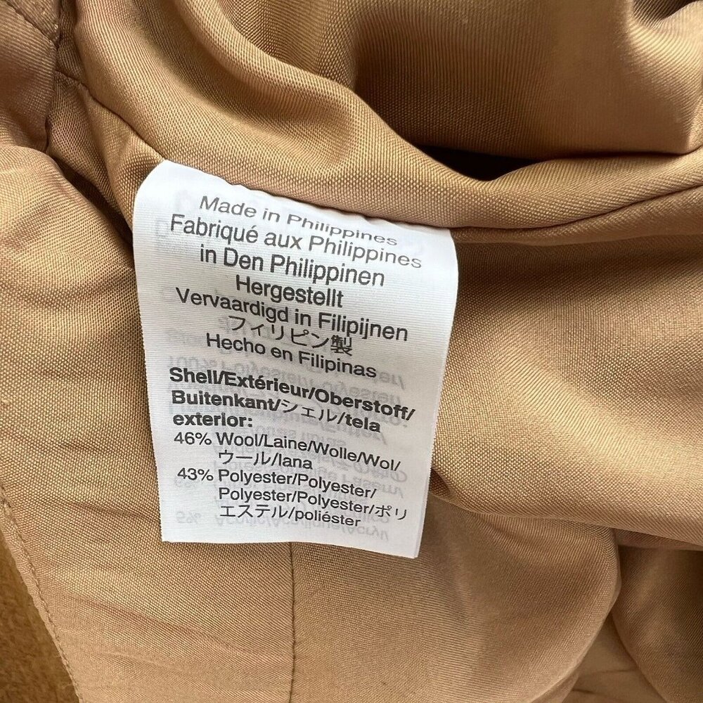 J. CREW Mercantile CAMEL Ruffle-Front Mini Skirt Thanksgiving Blend Lined Sz 10 - Picture 4 of 6